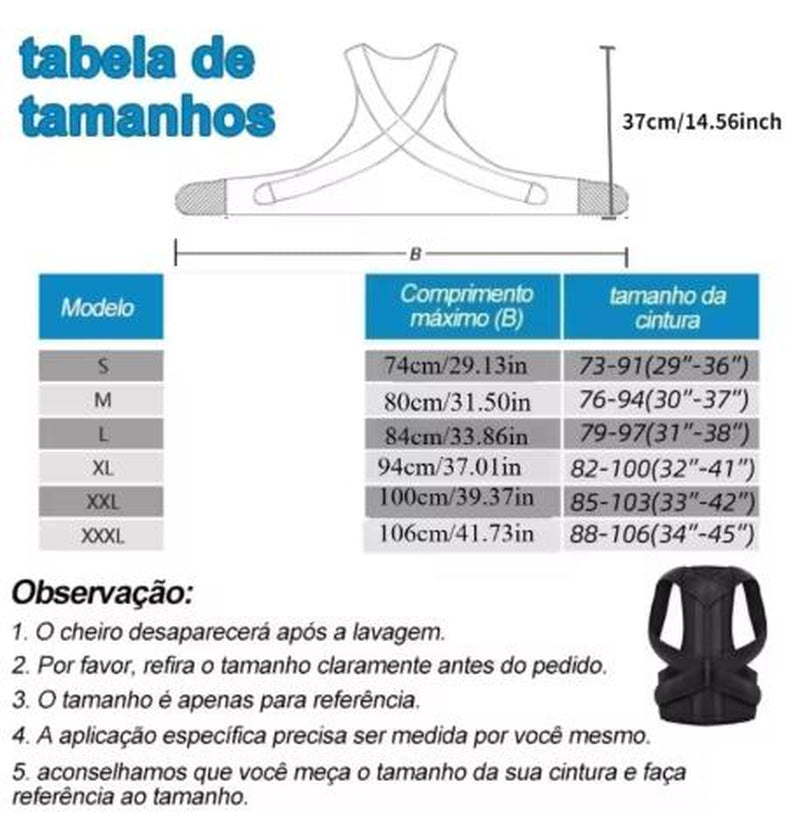 Reinforced Lumbar Posture Correction Vest, with Adjustable Back Support Straps, Shoulder and Spine Support, and Neck Stretching Device.