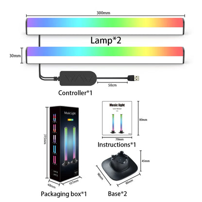Jeizze Flow Bars™ RGBIC Smart Light Bars